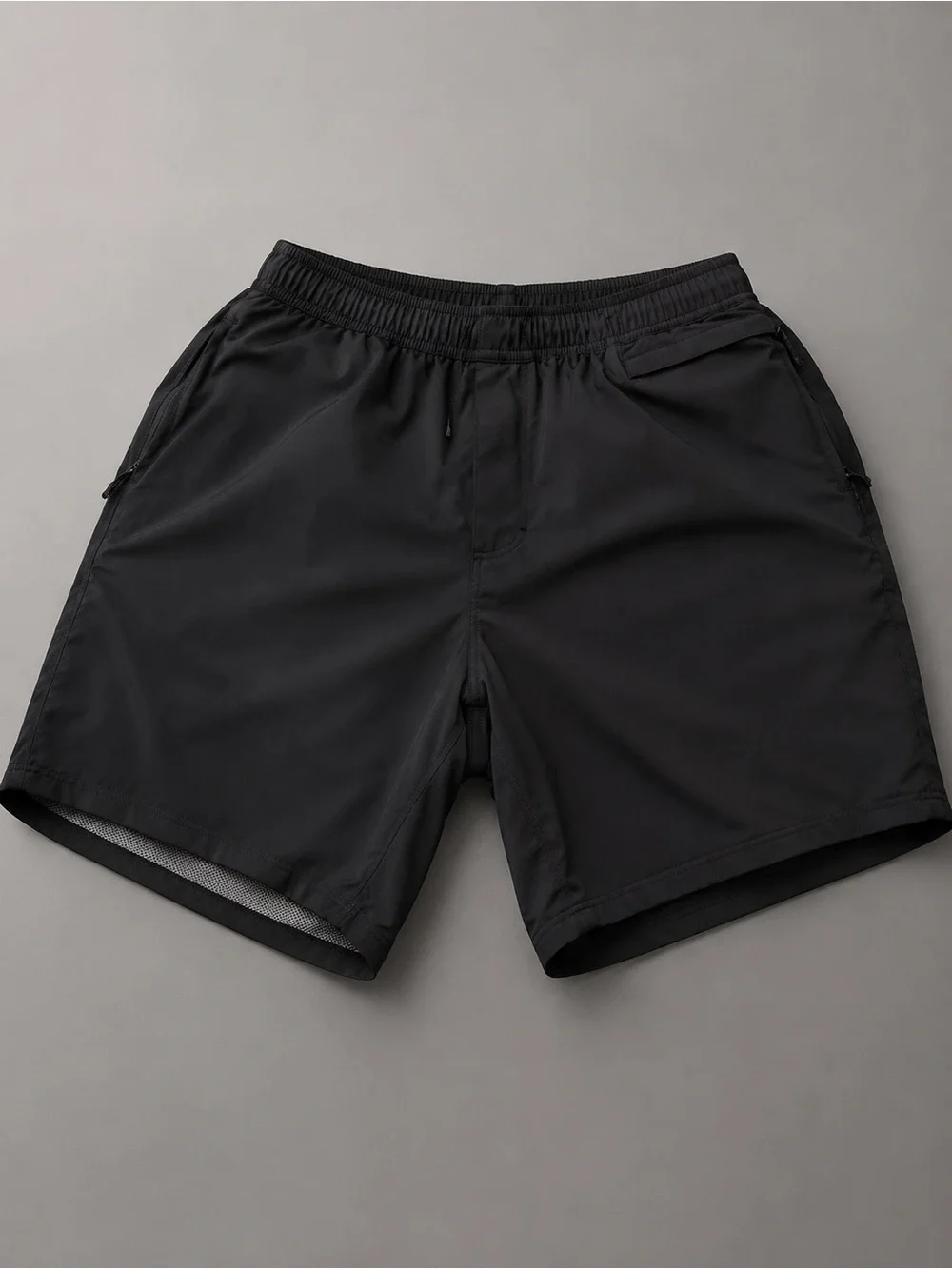 True Religion Charcoal Black Swim Shorts with Horseshoe Logo